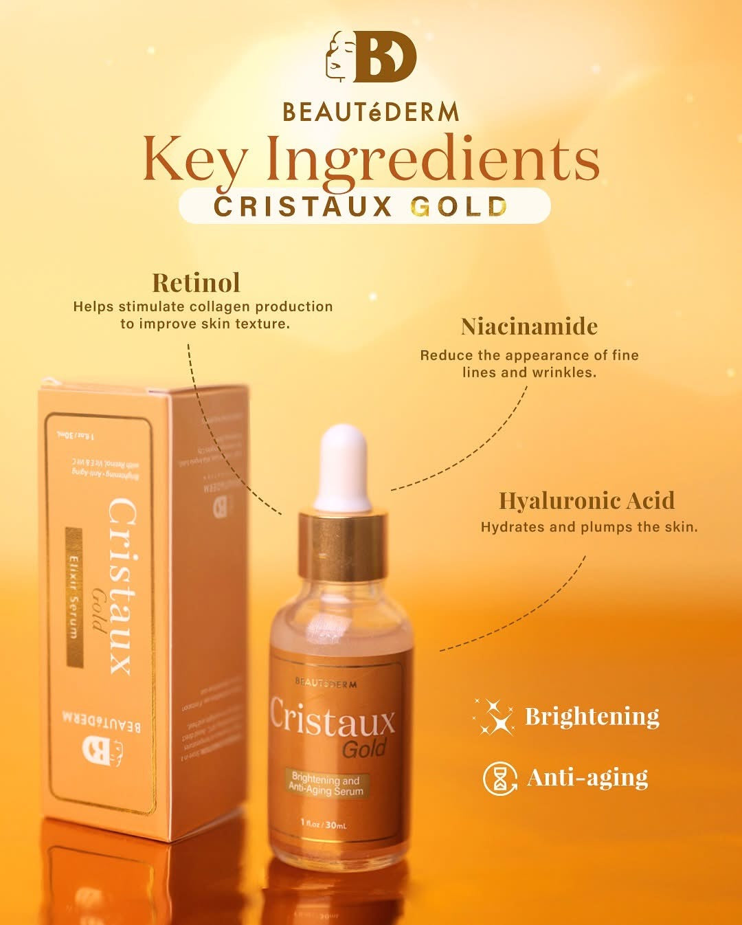 Cristaux gold serum  image 1