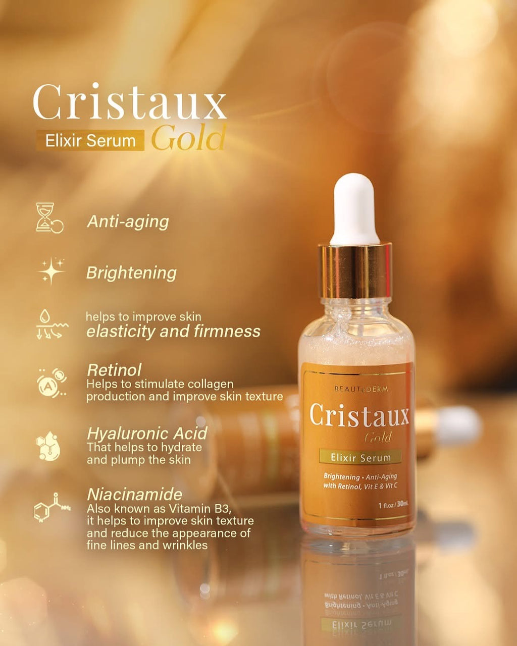 Cristaux gold serum  image 2